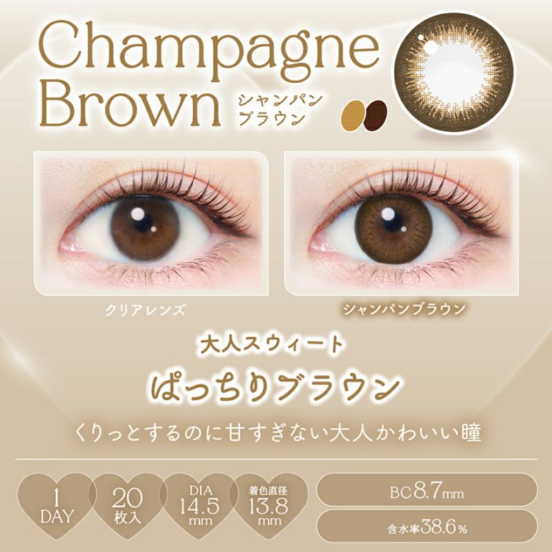 新木優子さんイメージモデルEverColor1day NATURAL(エバーカラー