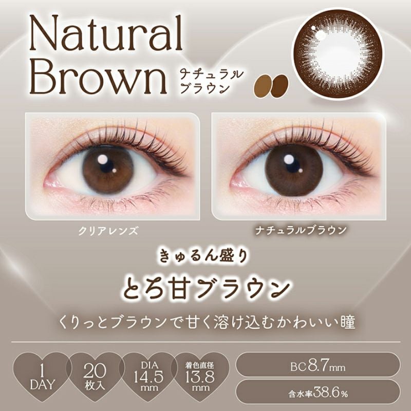 新木優子さんイメージモデルEverColor1day NATURAL(エバーカラー