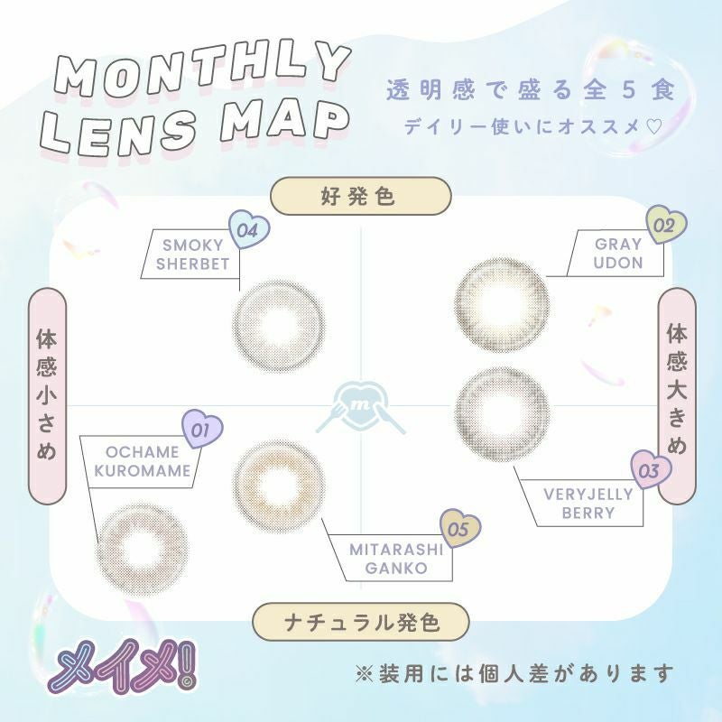 古川優香監修！かわいさてんこもりカラコン☆MEiME! by LARME 1month