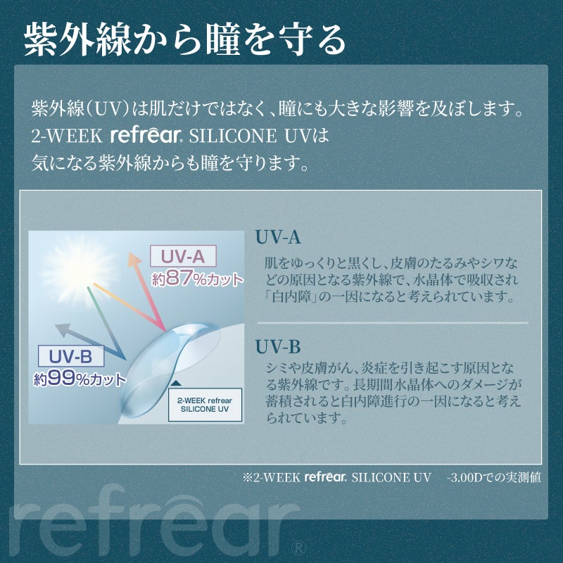 橋本愛さんイメージモデル♪2-WEEK Refrear SILICONE UV ツーウィーク