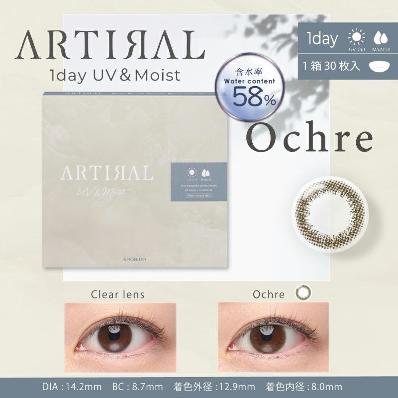 理想の素顔に近づくサークルレンズ ARTIRAL UV&Moist 58