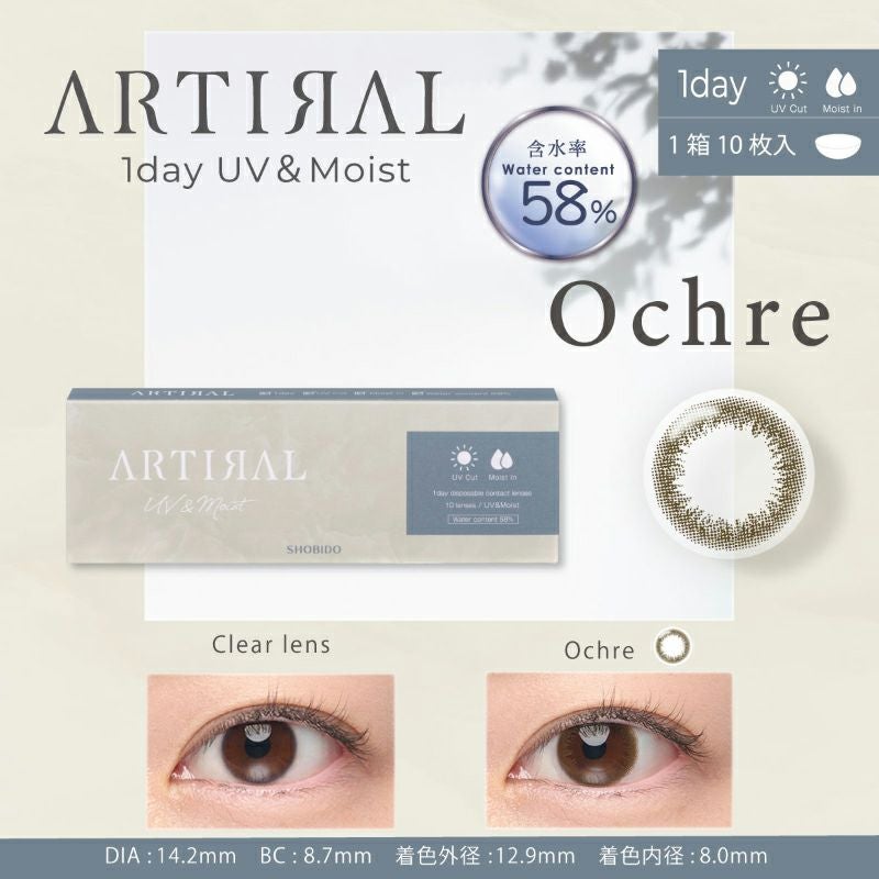 理想の素顔に近づくサークルレンズ ARTIRAL UV&Moist 58