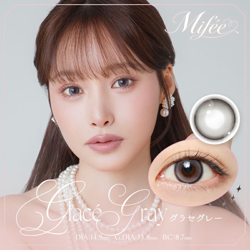 KIHOプロデュースMifee ミフェ グラセグレー(1箱10枚入り)｜カラコン